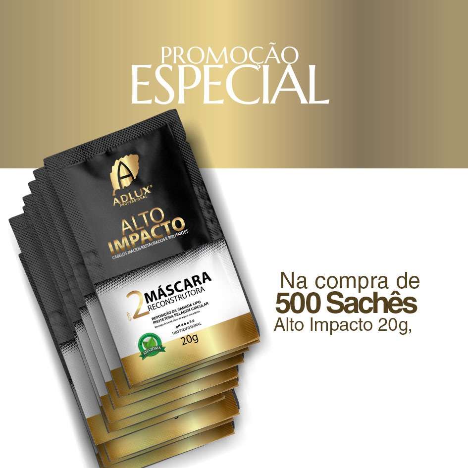 500 Sachê Mascara Alto Impacto – 20g